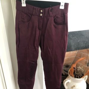 Smartpak Piper Mid-Rise Breeches - Dark Plum
